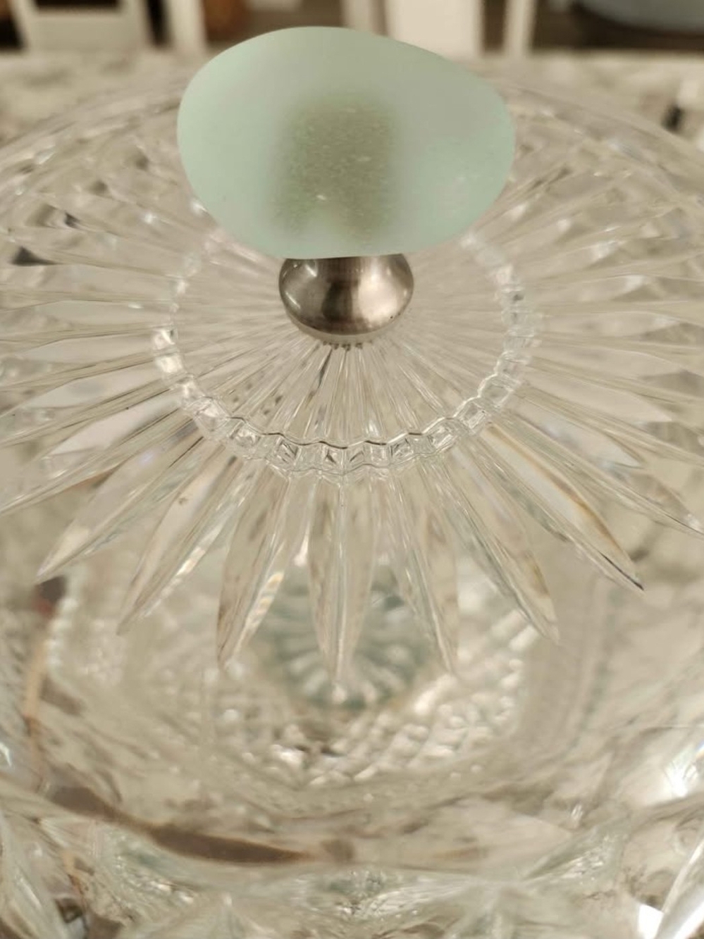 Handcrafted Vintage Glass Bird Feeder & Seed Reservoir One Of A Kind - Picture 6 of 6